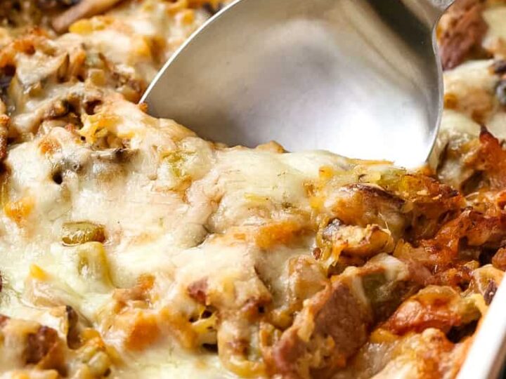 Image for Philly Cheesesteak Spaghetti Squash Casserole