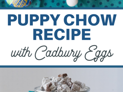 Easter Muddy Buddies that taste like Cadbury Creme Eggs