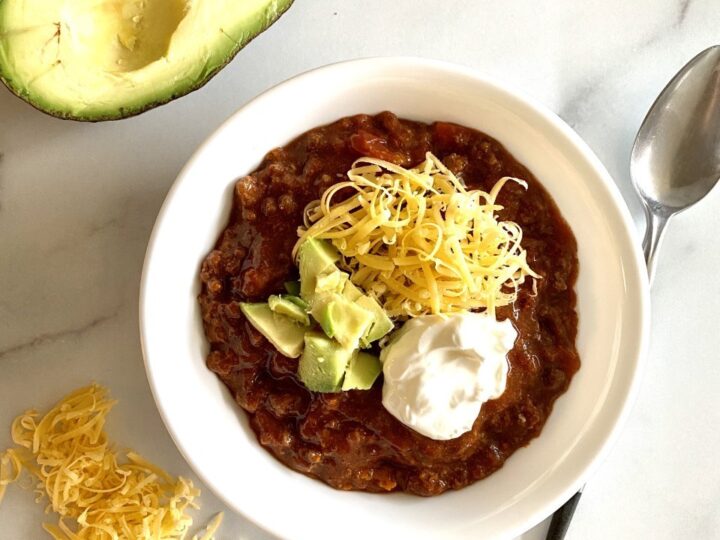 Image for Slow Cooker Beef and Bacon Chili (no beans)