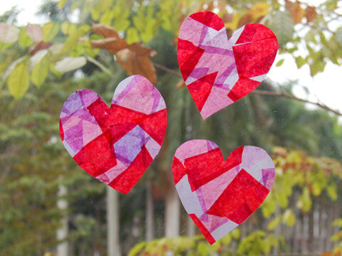 Image for Tissue Paper Suncatchers