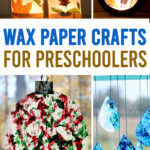 stained glass crafts for kids using wax paper