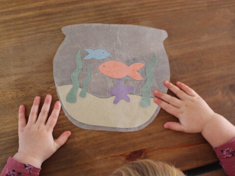 Image for Wax Paper Fish Bowl Kids Craft {Video}