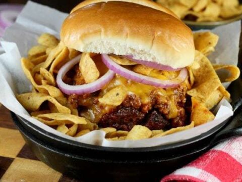 Image for Barbecue Frito Chili Pie Burger
