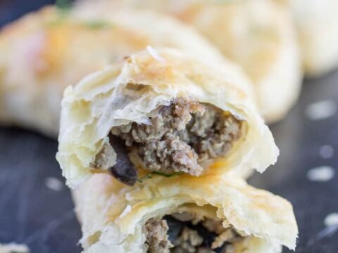 Image for Greek Freak Ground Beef Empanadas | Easy dinner recipe with feta and olives