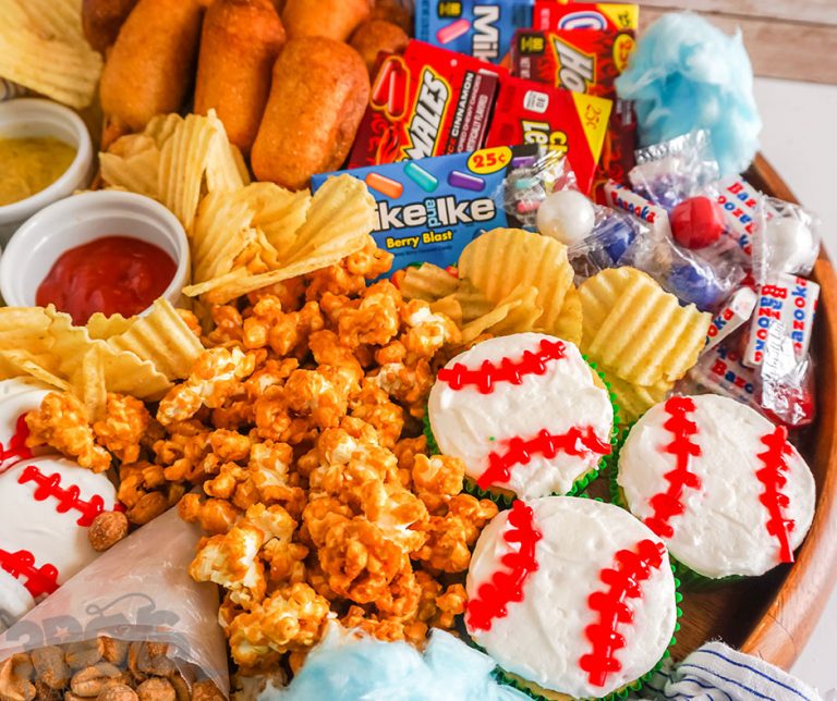 Baseball Themed Charcuterie Board