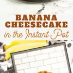 bananas foster dessert in cheesecake form