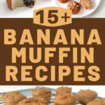 over 15 banana muffin recipes for breakfast or brunch
