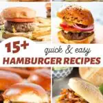 fast and simple hamburger recipes