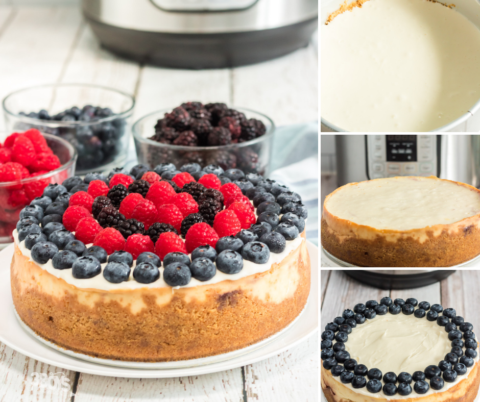 Perfectly Sweet Instant Pot Berry Cheesecake Recipe