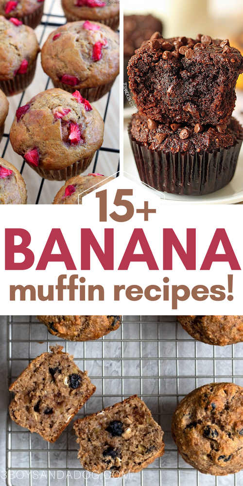 so many delicious banana muffin recipes