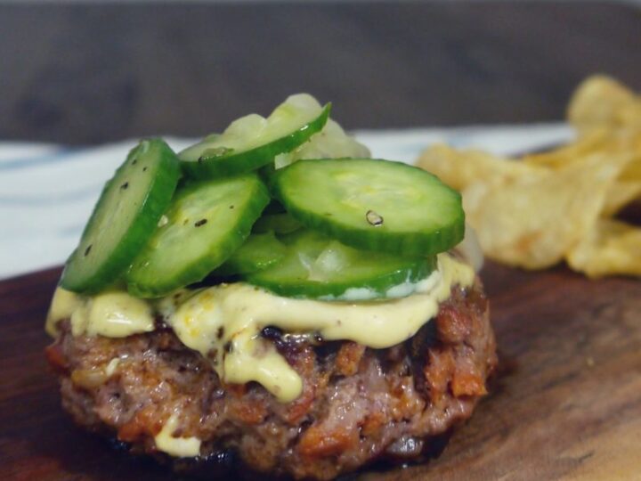 Image for Chorizo Burger with Cucumber Slaw