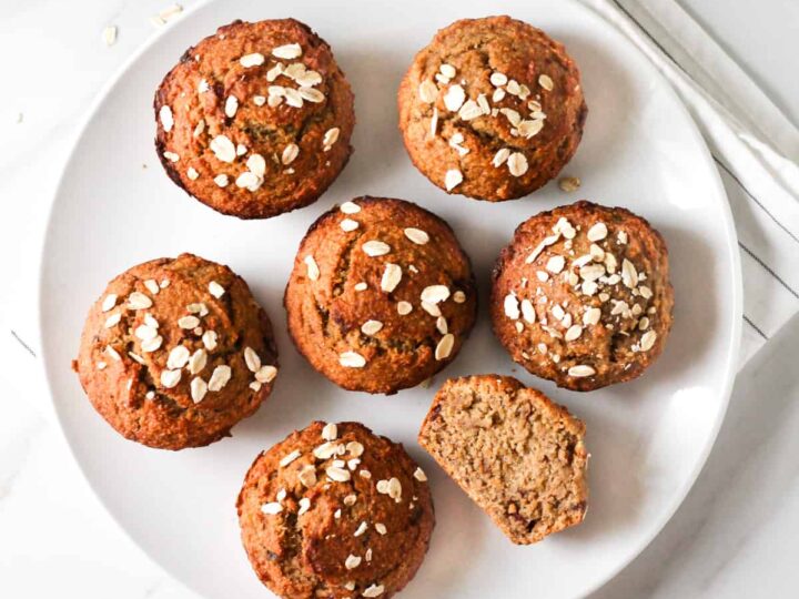Image for Vegan Banana Date Oatmeal Muffins