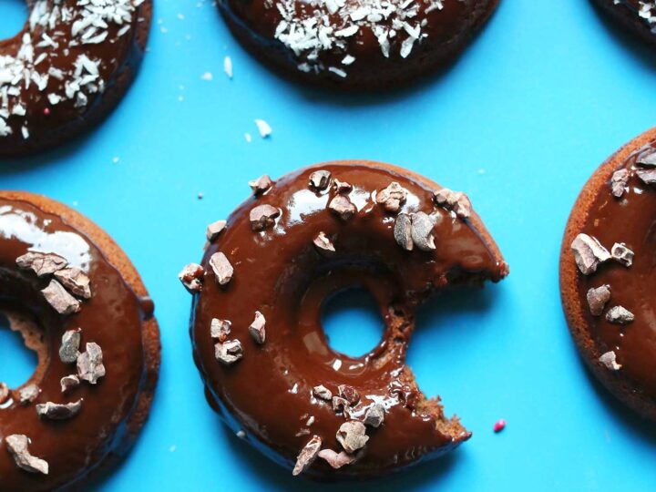Image for Easy Baked Chocolate Donuts (Vegan & GF!) 