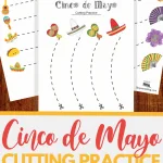 simple cutting worksheets for May the Fifth
