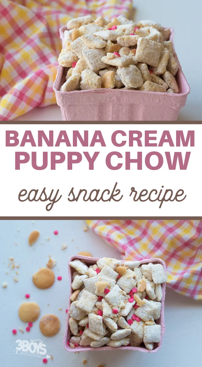 banana cream pie flavored puppy chow recipe