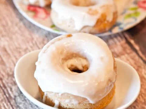 Image for Baked Cinnamon Bun Donuts with Vanilla Cream Cheese Glaze
