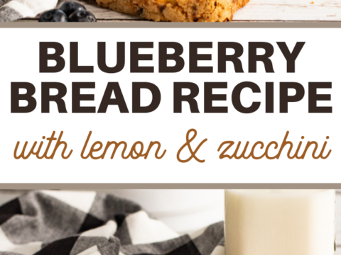 zucchini bread with lemons and blueberries