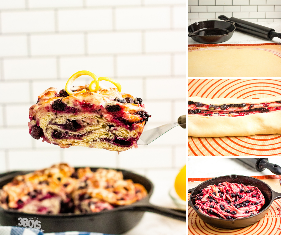 Sweet Lemon Blueberry Swirl Bread Recipe