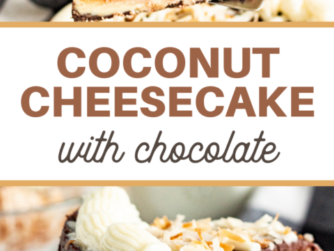 cheesecake with coconut and chocolate