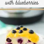 cheesecake recipe with lemon and blueberries