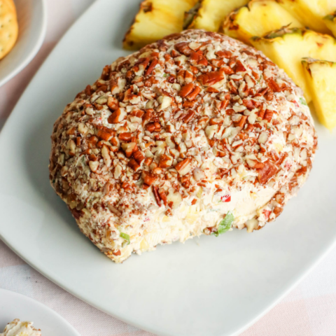 pineapple cheese ball with pecans