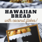 pineapple bread with toasted coconut shavings