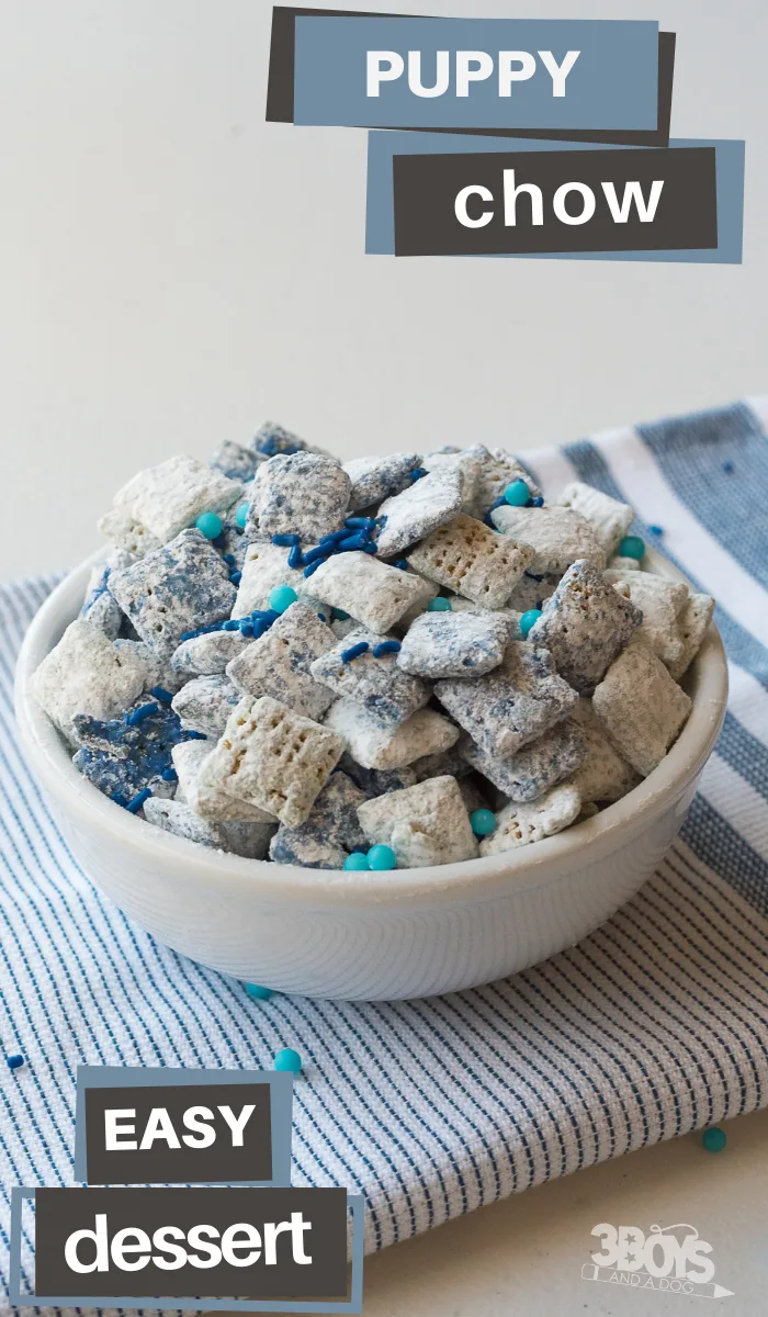 ombre blue puppy chow recipe