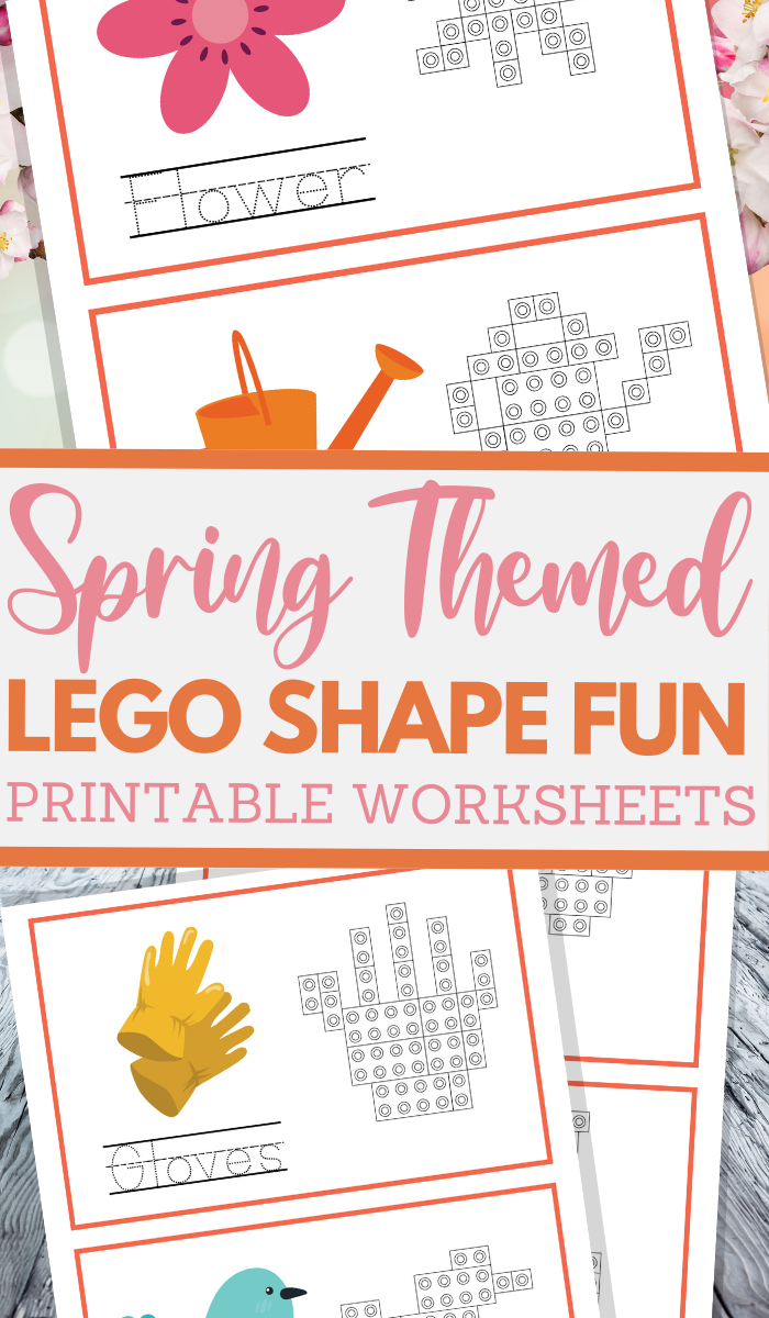 simple lego shape worksheets for spring