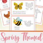 spring LEGO worksheets for preschoolers