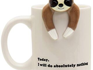 Image for Funny Sloth Coffee Mug, Funny Sloth Gifts For Women and Men (Will Do Absolutely Nothing)