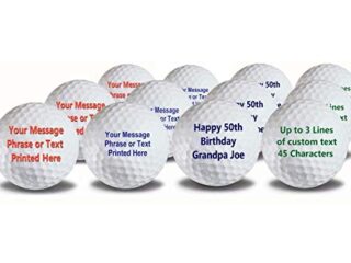 Image for Personalized Text on White Golf Balls 12 Pack -
