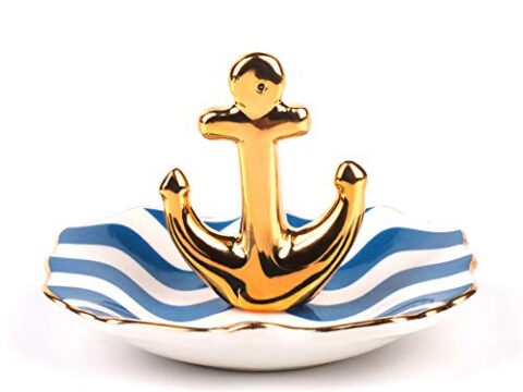 Image for BESKIT Ring Holder with Boat Anchor Jewelry Organizer for Jewelry, Christmas Birthday Gifts