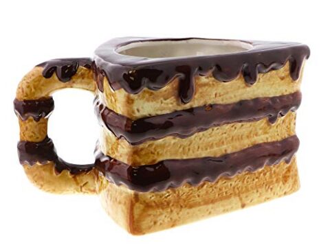 Image for Funny Ceramic Coffee Mug 12oz - Slice of Cake