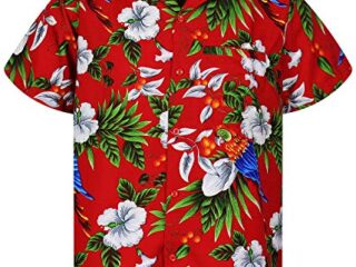 Image for Funky Hawaiian Shirt, Parrotcherry, red, XS