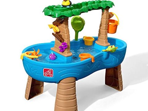 Image for Step2 Tropical Rainforest Water Table | Colorful Kids Water Play Table with 13-Pc Accessory Set