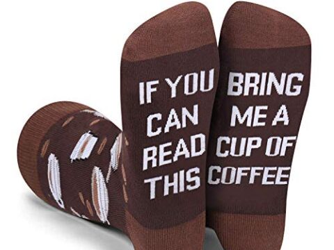 Image for Zmart Men's If You Can Read This Bring Me Coffee Socks with Sayings, Novelty Coffee Lovers Gifts