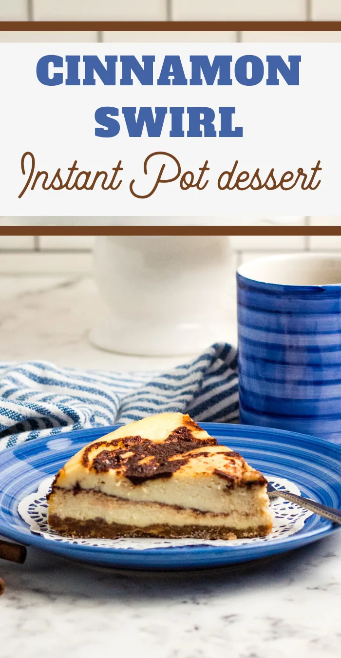 Delicious Instant Pot Cinnamon Swirl Cheesecake Recipe