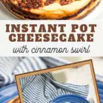 instant pot cinnamon swirl cheesecake