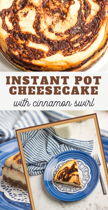 instant pot cinnamon swirl cheesecake