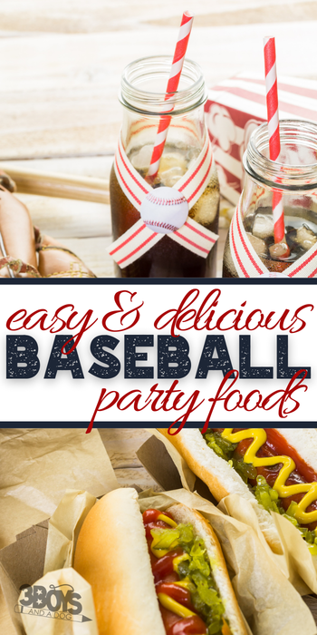 baseball baby shower food ideas