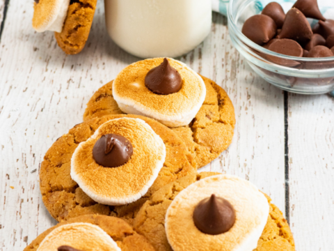 smores cookies with peanut butter