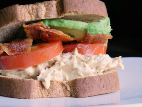 Image for BBQ Bacon Ranch Chicken Salad Sandwiches