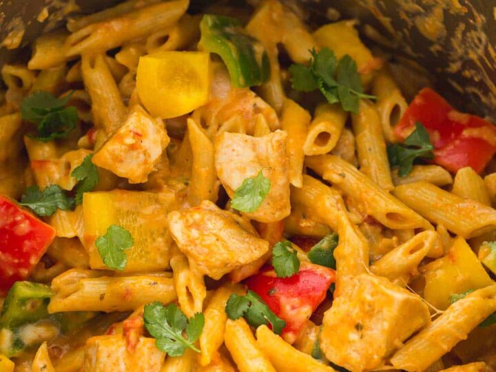 Image for Instant Pot Chicken Fajita Pasta Recipe