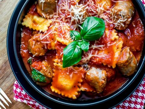 Image for Slow Cooker Sausage and Ravioli