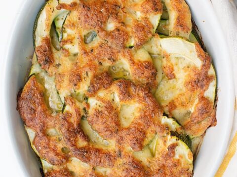 Image for Easy Zucchini Casserole Recipe [+Video] | MasalaHerb.com