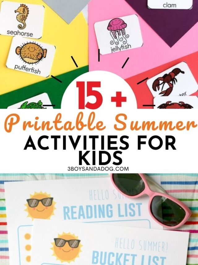 Printable Summer Activities For Kids