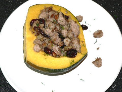 Image for Instant Pot Ground Turkey Stuffed Acorn Squash