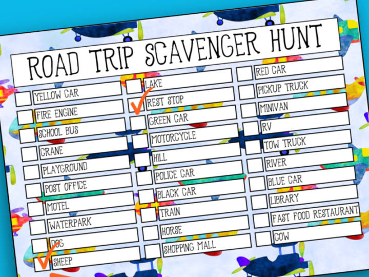 Image for Free Road Trip Printable Scavenger Hunt