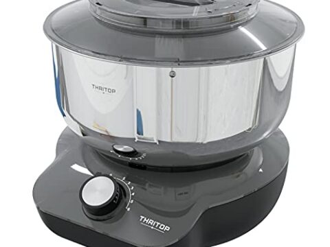 Image for THRITOP Stand Mixer,Food Mixer with 5QT Mixing Bowl for Bread and Dough– 6 Speed Settings, 600 W New Concept Food Mixer(Elegant Grey)