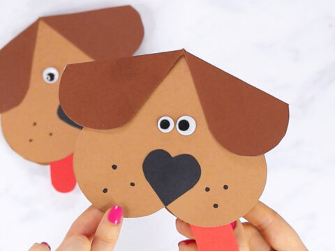 Image for Heart Dog Craft – DIY Valentine’s Day Card Idea